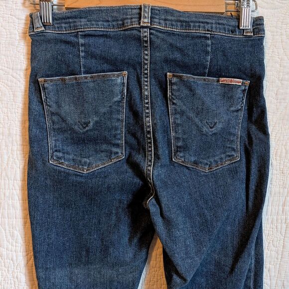 Vintage Y2K Hudson Jeans Cropped Denim Pants O-Ring Preppy Size 25 - Picture 4 of 7